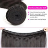 Brazilian body wave bundles with natural lace closure