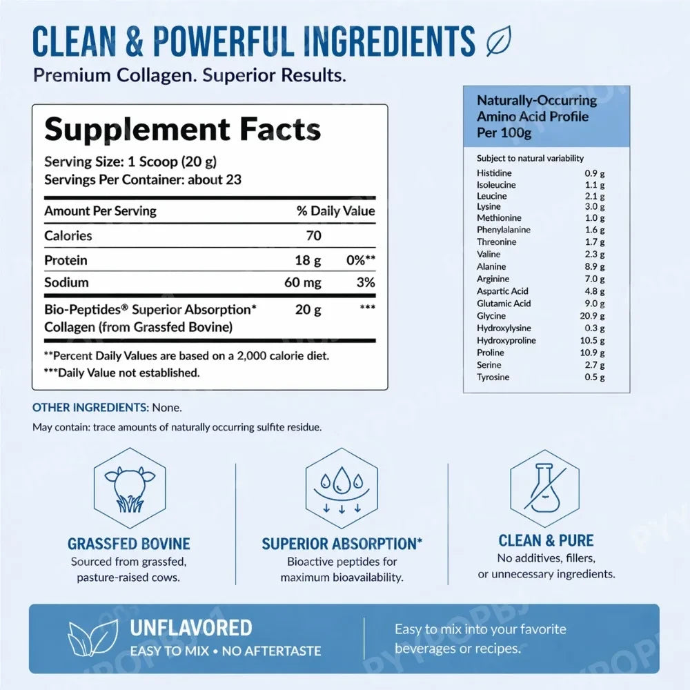 Collagen Peptides Powder for Morning Coffee